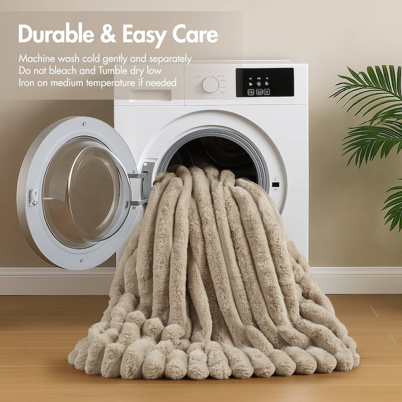 Madison Park Jasmine Ultrasoft Faux Fur Ribbed Comforter Set
