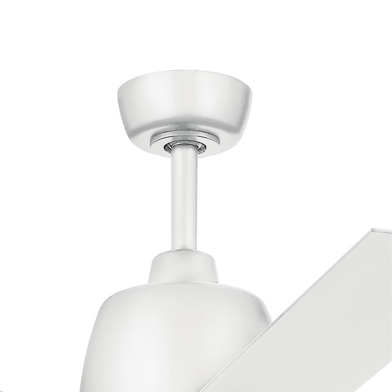 65 Inch Breda 8 Blade Ceiling Fan in Matte White with Matte White Blades
