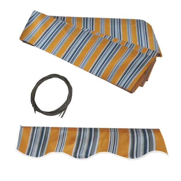 Shop Aleko Replacement Fabric For Retractable 20 X 10 Ft Awning Multi Striped Sunset On Sale Overstock 31818686