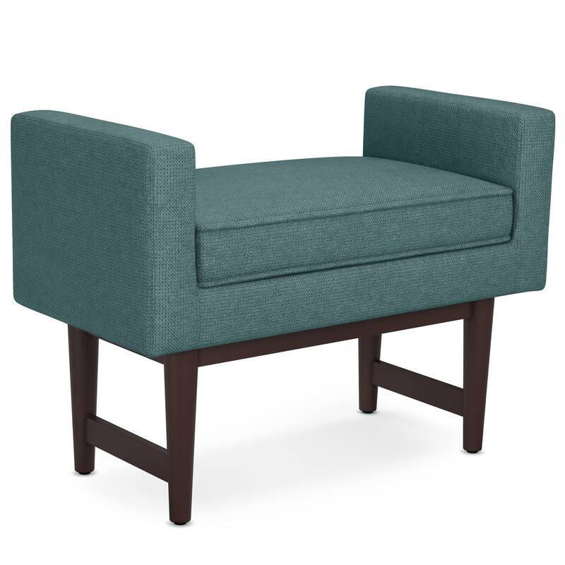 WYNDENHALL Highbridge 29 inch Wide Contemporary Rectangle Ottoman Bench