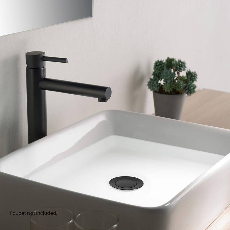 Bathroom Sink Pop Up Drain Stopper with 12" tailpiece, without Overflow