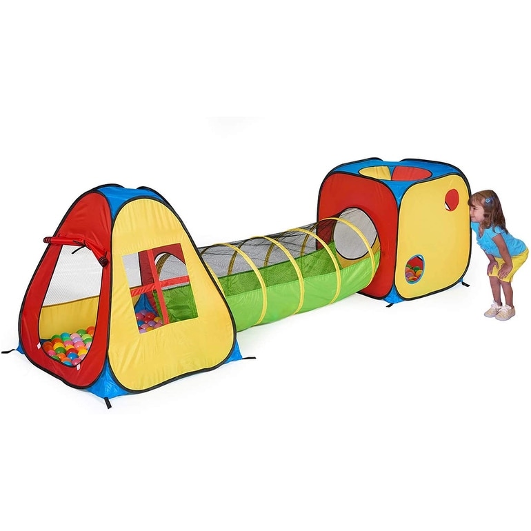 nwejron Kids Playhouse 3Pcs/Set Best Gift Kids Play Tent Durable Backyard Parks for Home