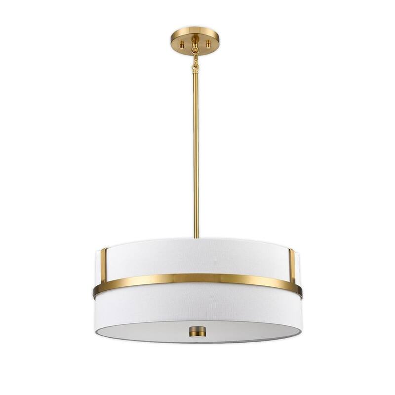 4 Light dinning room lightng gold bulbs light metal pendant light