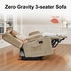 preview thumbnail 24 of 58, MCombo Power Reclining Loveseat Sofa with Heat and Massage, Fabric PR648