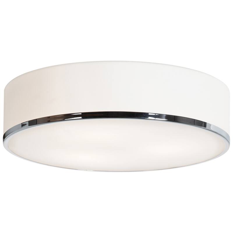 Access Lighting Aero 3-light 16 inch Chrome Flush Mount - Chrome, Opal