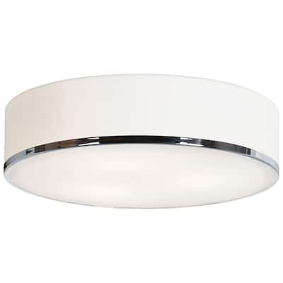 Access Lighting Aero 3-light 16 inch Chrome Flush Mount