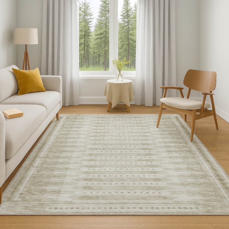Premium Washable Super Soft Striped Ombre Mayfield Rug