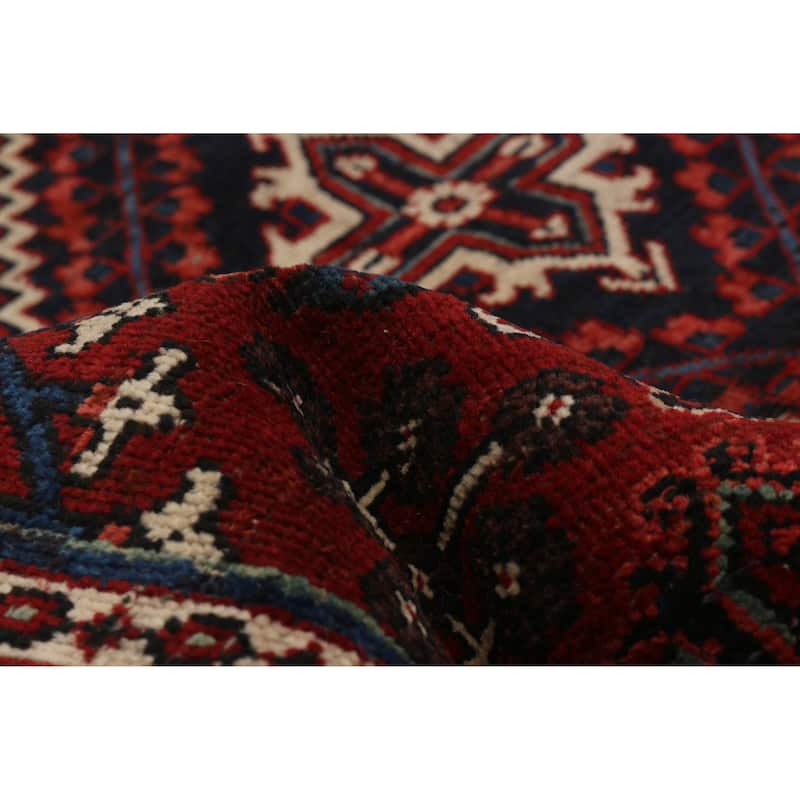 ECARPETGALLERY Hand-knotted Anadol Red Wool Rug - 4'2 x 6'7