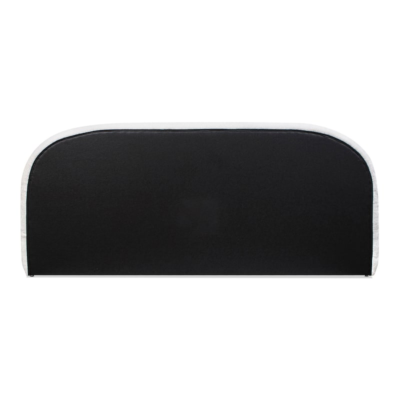 Archie Mid-Century Modern Velvet Upholstered Arched Platform Bed