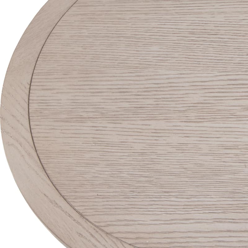Round Top Adjustable Accent End Table - 26" - White and Brass