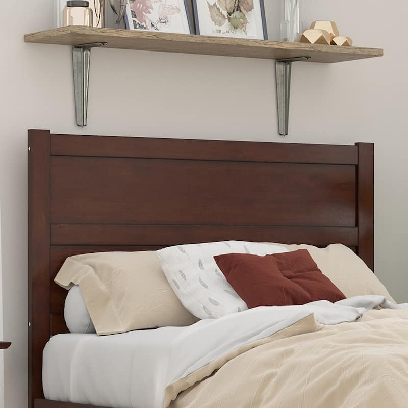 AFI NoHo Modern Panel Wood Headboard - Walnut - Full