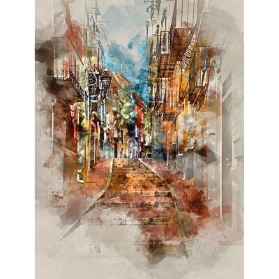 Street View Abstract Canvas Print
