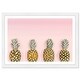 preview thumbnail 2 of 3, Wynwood Studio 'Pineapple Love' Food and Cuisine Pink Wall Art Framed Print