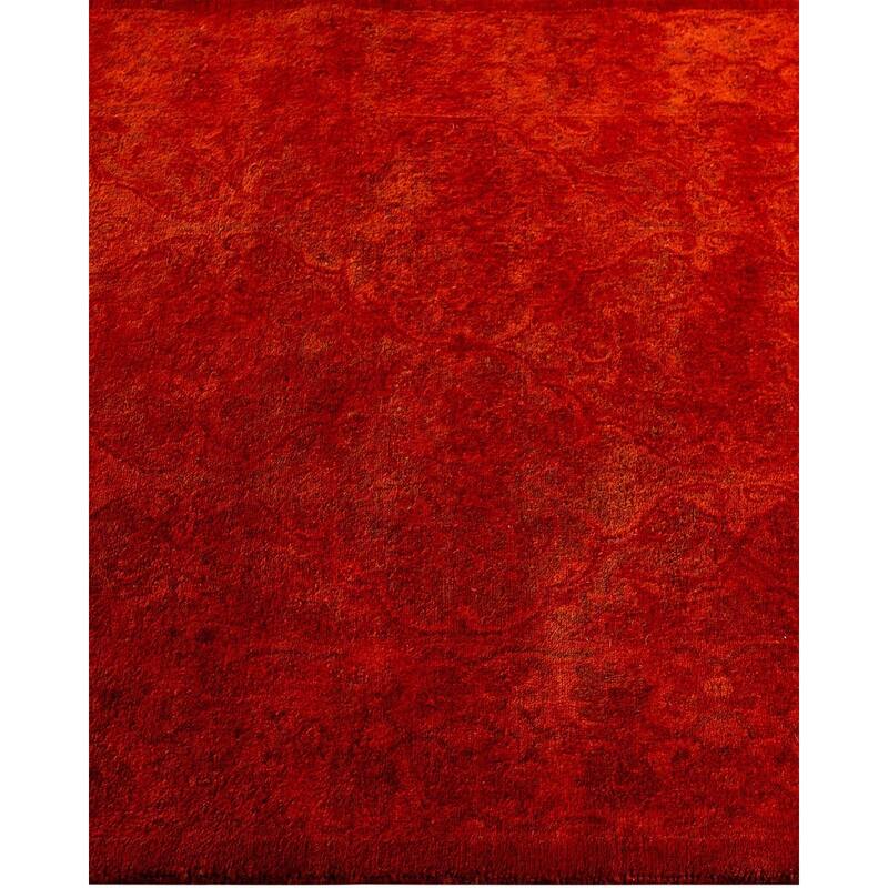 Contemporary Overdyed Wool Hand Knotted Runner - 2' 7" x 4' 8"