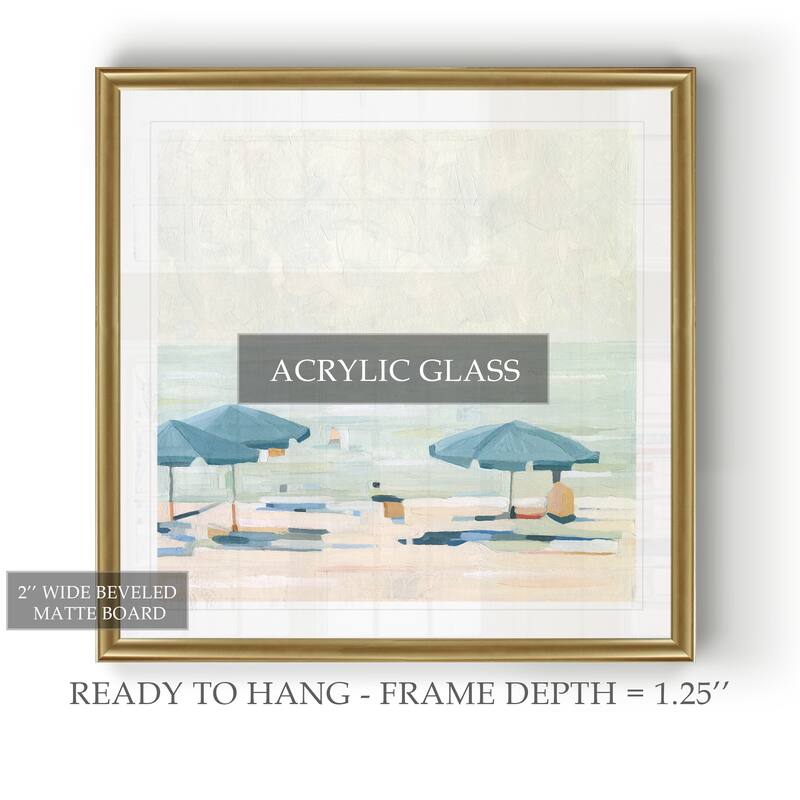 If It's the Beaches II -Black Framed Print