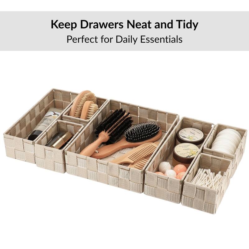 7-Piece Drawer Organizer Set - 10.5 L x 8 W x 2.5 H