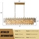 KAYLA 24in Chandelier 10-Light Crystal Chandelier - 55.1in - Gold