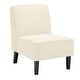 preview thumbnail 1 of 9, Costway Modern Armless Accent Chair Fabric Single Sofa withRubber Wood Beige