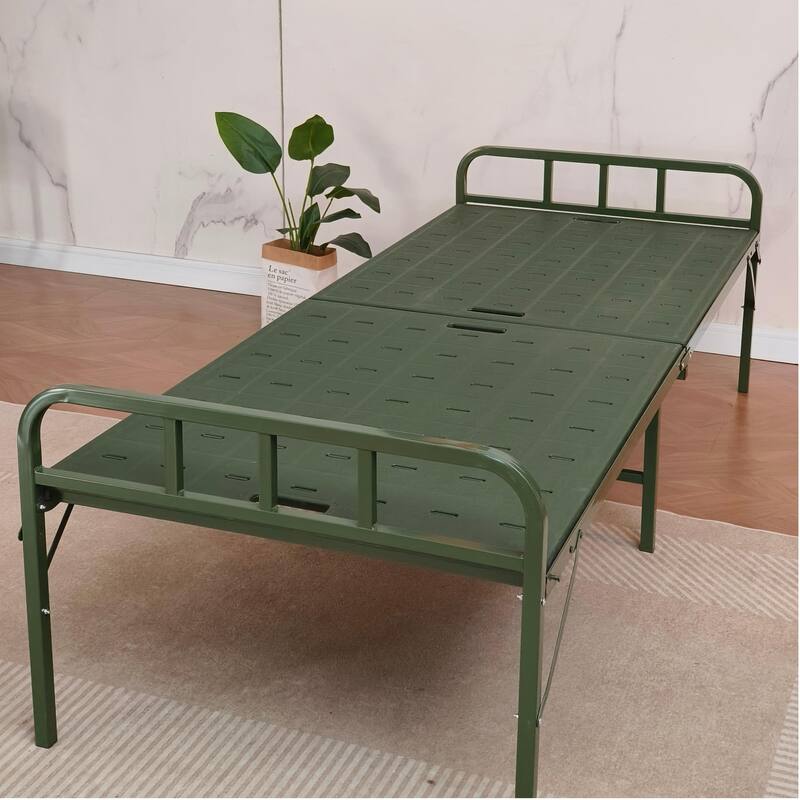 Folding Rollaway Bed with green