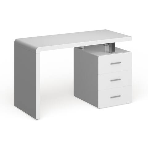Safavieh Orrin White Chrome Desk