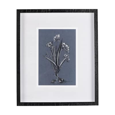 Botanical Sketches III (Blue) Framed Art Print
