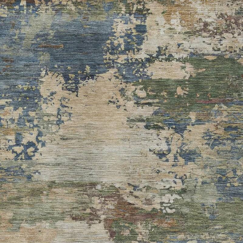 HomeRoots Abstract Transitional Rectangle Outdoor Rug - 5' X 8'