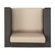 preview thumbnail 53 of 57, Puerta Outdoor 4-piece Wicker Chair Set with Square Firepit by Christopher Knight Home