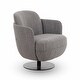 preview thumbnail 13 of 16, Solange Velvet Swivel Chair - 30.7"W x 30.3"D x 30.3"H