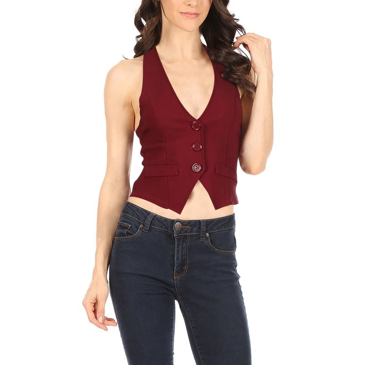 Red vest women's dressy