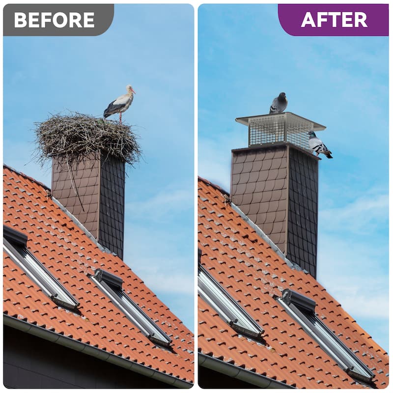17" x 29" Chimney Cap with Adjustable Metal Strips
