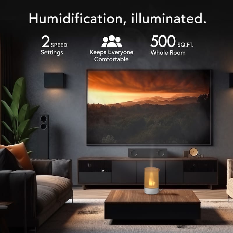 Vornado Votiv 7 Whole Room Ultrasonic Humidifier with Ambient Lighting