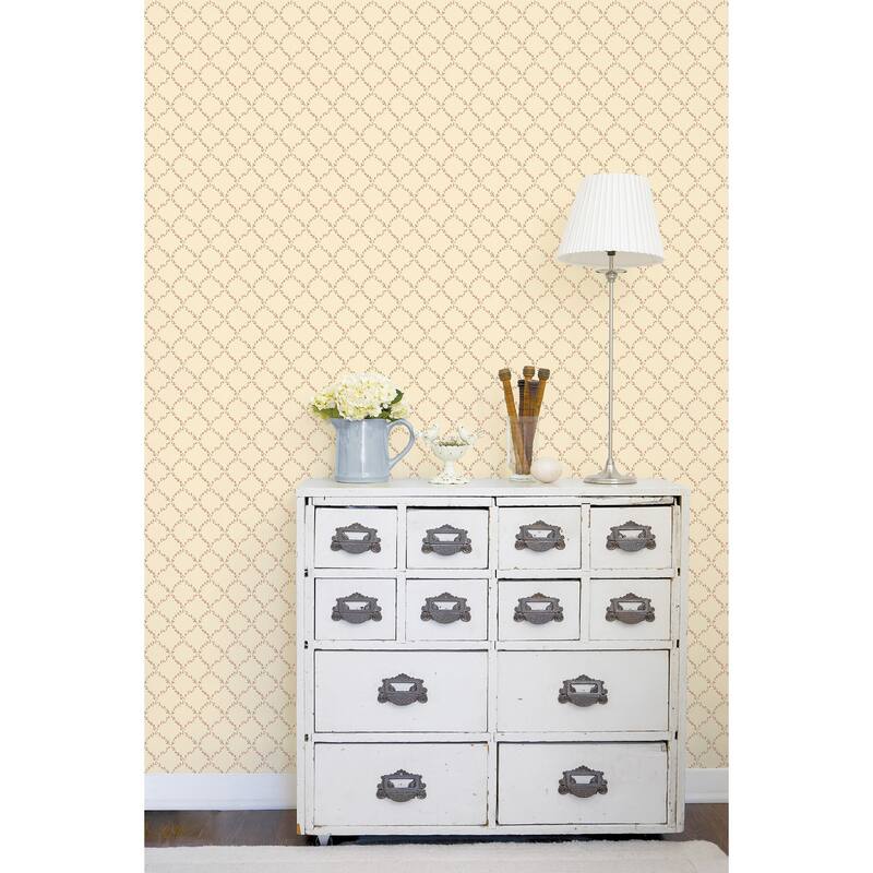 Galerie Wallcoverings Miniatures 2 Mini Floral Motif Design Vinyl on Non-woven Matte Wallpaper Roll