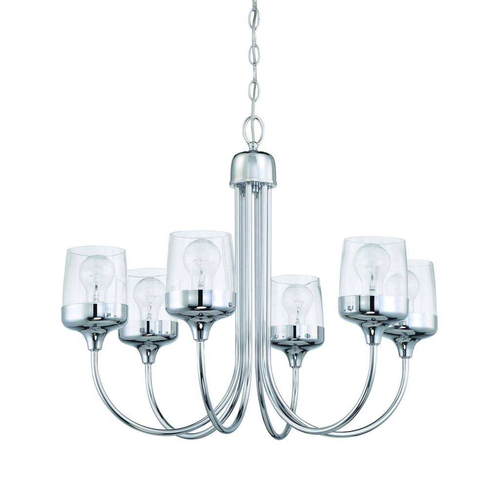Craftmade 58126 Wrenn 6 Light 26" Wide Chandelier