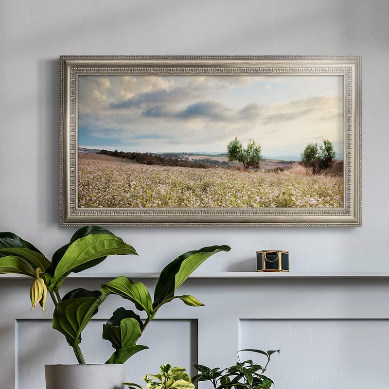 Tuscan Wildflowers Premium Framed Canvas- Ready to Hang