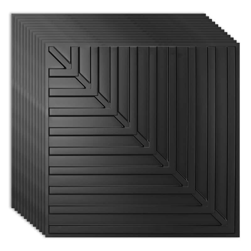 Art3d 12-sheet 3D PVC Wall Panels Ceiling Tiles-Cover 48sq.ft.