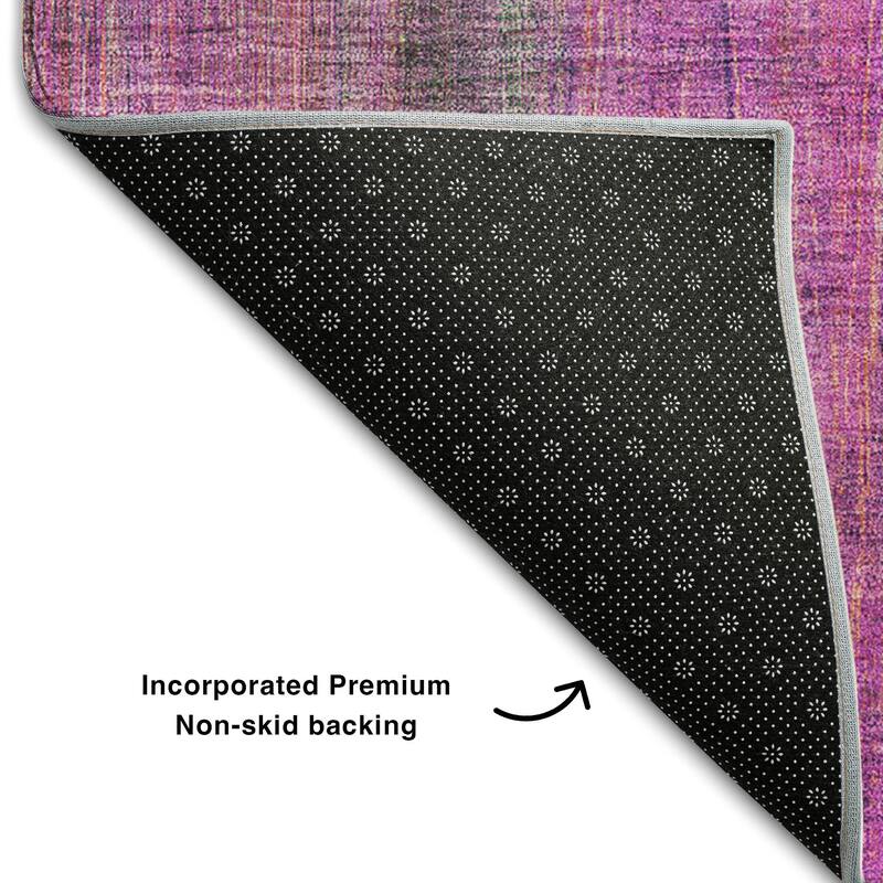 Premium Washable Super Soft Solid Abstract Mayfield Rug