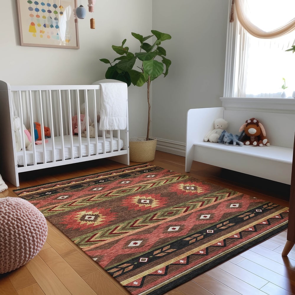 Premium Washable Super Soft Boho Tribal Mayfield Rug