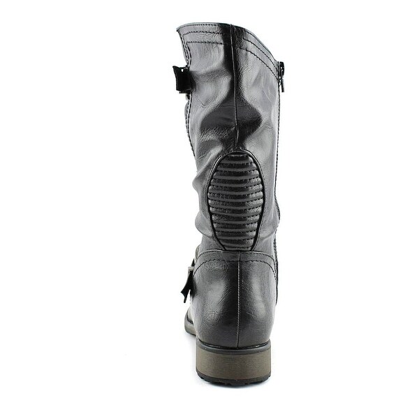 bare traps mid calf boots
