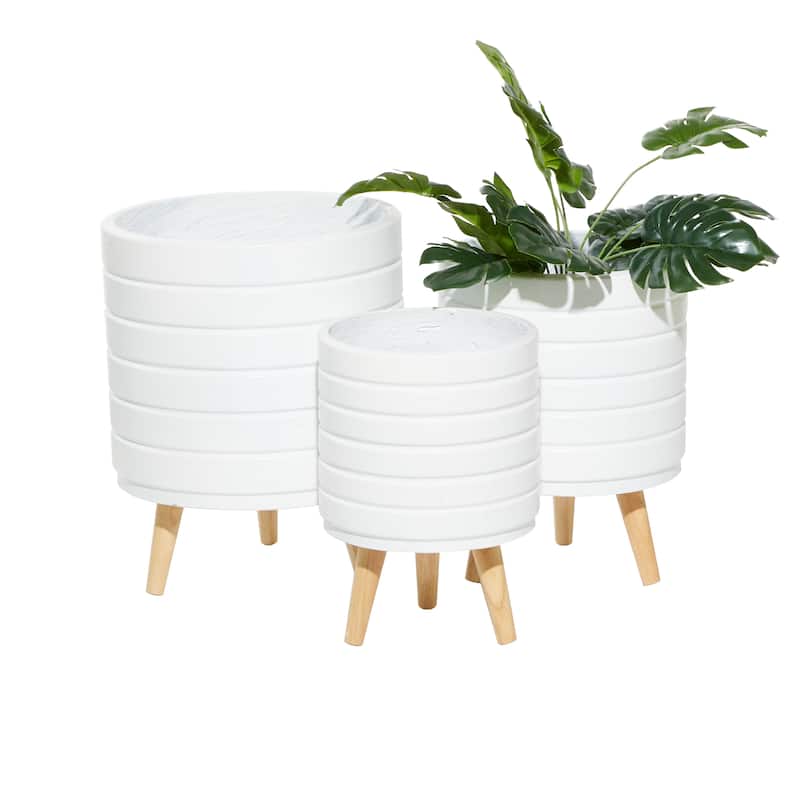 MgO Contemporary Planter (Set of 3) - S/3 14", 16", 18"H