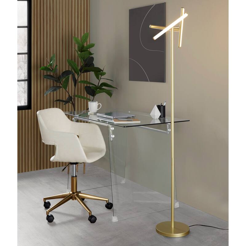 Strick & Bolton Peale 65" Swivel Floor Lamp