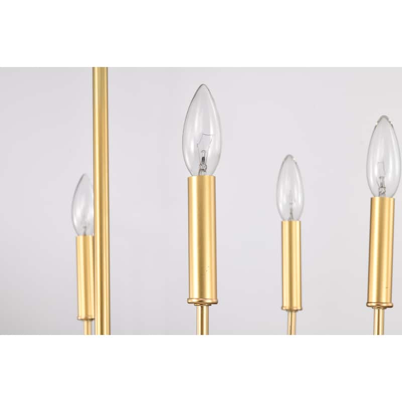 Triona 22 Inch Modern Classic Gold Chandelier 6 Light - N/A