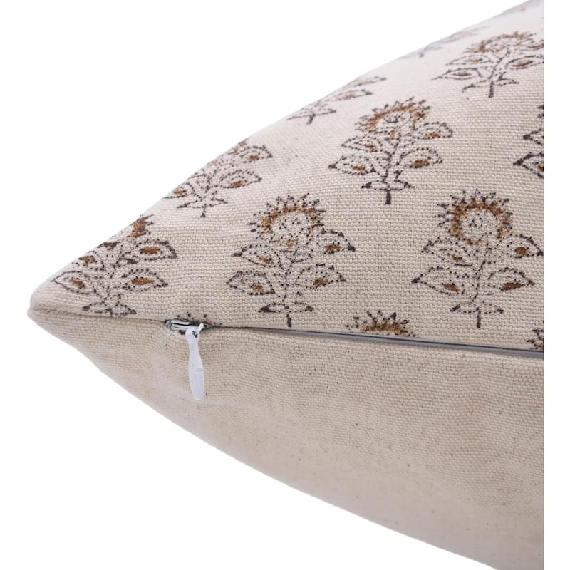 Fabdivine Cotton Vintage Block print pillow Cover