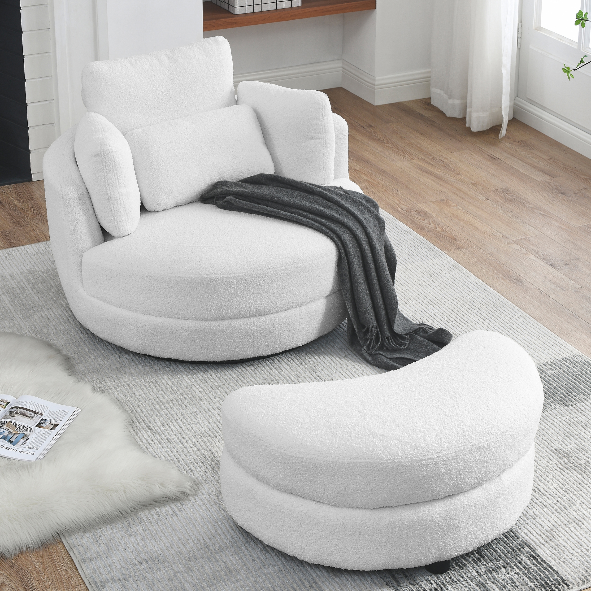 Oversized Swivel Chair 39
