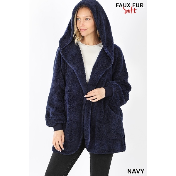 navy coatigan women's