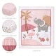 preview thumbnail 2 of 3, The Peanutshell Organic Cotton Crib Bedding Set for Baby Girls, Safari Oasis, 4 Pieces