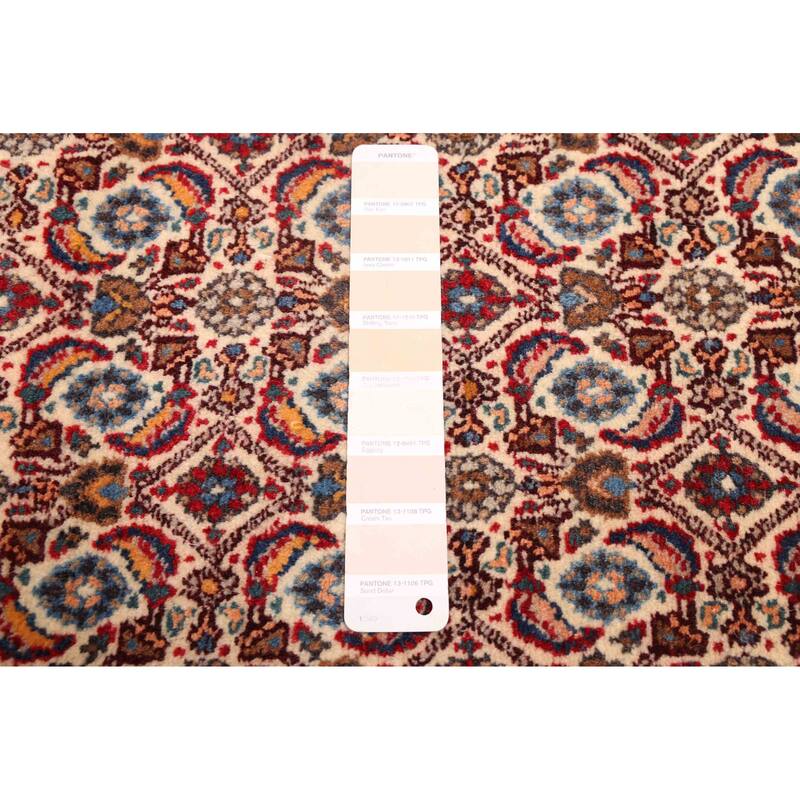 ECARPETGALLERY Hand-knotted Kayseri Cream Wool Rug - 3'5 x 10'2