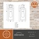 preview thumbnail 7 of 9, Vaxcel Lighting T0736 Lombard 13" Tall Outdoor Wall Sconce with Clear