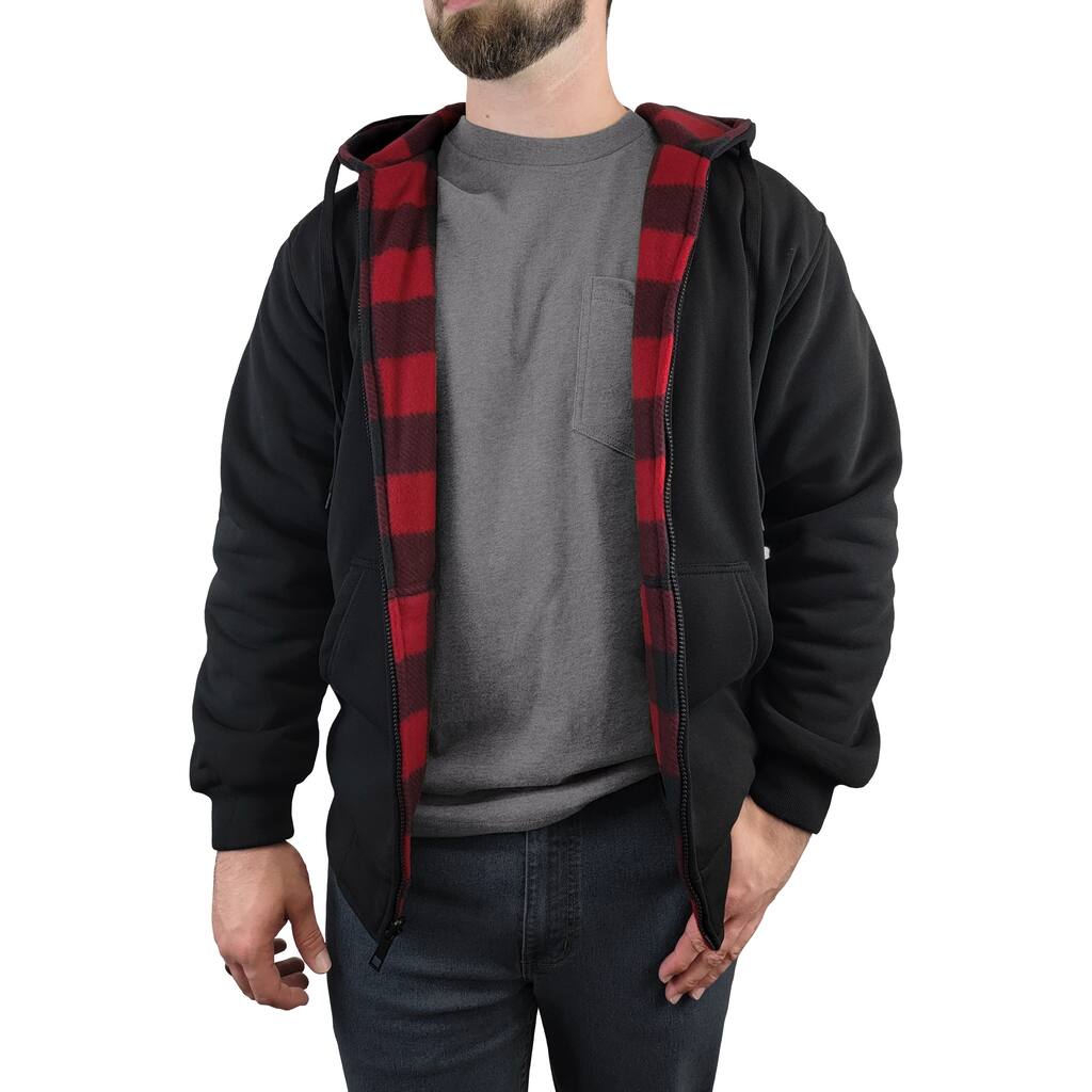 Men's Reversible Hooded Fleece Jacket