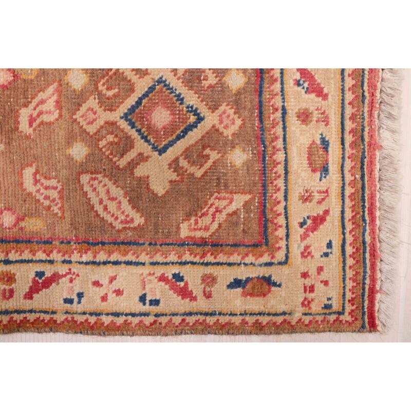 ECARPETGALLERY Hand-knotted Antalya Vintage Magenta Wool Rug - 8'1 x 11'2