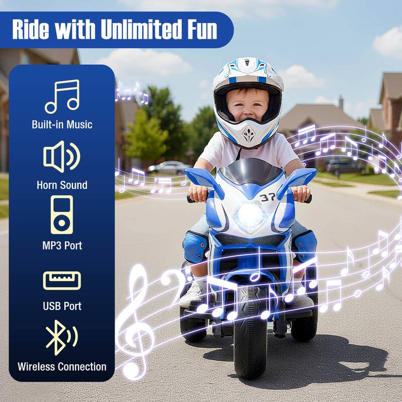 Costway Kids Ride on Motorcycle 6V Battery Powered Mini Electric - See Details